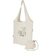 Sac fourre-tout pliable en coton recyclé GRS « Madras Blend » 140 g/m², 7 L