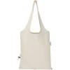 Sac fourre-tout pliable en coton recyclé GRS « Madras Blend » 140 g/m², 7 L
