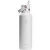 Gourde isotherme en acier inoxydable Hydro Flask à goulot standard, 621 ml, avec bouchon à paille