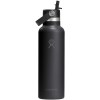 Gourde isotherme en acier inoxydable Hydro Flask à goulot standard, 621 ml, avec bouchon à paille