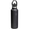 Gourde isotherme en acier inoxydable Hydro Flask à goulot standard, 621 ml, avec bouchon à paille