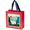 Sac en papier Smartfold 210 g/m² avec anses en ruban et pelliculage brillant - 24 x 10 x 24 cm