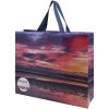 Sac en papier Smartfold 210 g/m² avec anses en ruban et pelliculage brillant - 42 x 12 x 35 cm