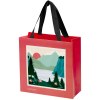 Sac en papier Smartfold 210 g/m² avec anses en ruban et pelliculage mat - 24 x 10 x 24 cm