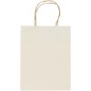 Sac en papier recyclé de type agricole, 150 g/m², avec anses torsadées - 18 x 9 x 23 cm