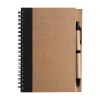 Carnet Stella - Carton recyclé - Ligné - Avec stylo bille