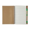 Carnet Stella - Carton recyclé - Ligné - Avec stylo bille