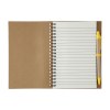 Carnet Stella - Carton recyclé - Ligné - Avec stylo bille
