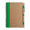 Carnet Stella - Carton recyclé - Ligné - Avec stylo bille