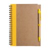 Carnet Stella - Carton recyclé - Ligné - Avec stylo bille