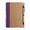 Carnet Stella - Carton recyclé - Ligné - Avec stylo bille