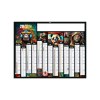 ARTISTES 2027 - MAXI 650 X 405 MM - LEGER - DOS MONDE - 1 TROU EN TETE - MARQUAGE QUADRI R/V DIFFÉRENTS