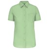 Chemise popeline polycoton manches courtes entretien facile femme