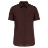 Chemise popeline polycoton manches courtes entretien facile femme