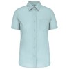 Chemise popeline polycoton manches courtes entretien facile femme