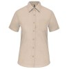 Chemise popeline polycoton manches courtes entretien facile femme