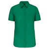 Chemise popeline polycoton manches courtes entretien facile femme