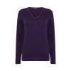 Pull col v femme