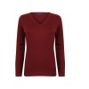 Pull col v femme