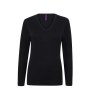 Pull col v femme