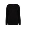 Pull col v femme