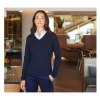 Pull col v femme