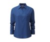 Ladies' long sleeve classic polycotton poplin shirt