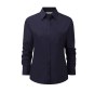 Ladies' long sleeve classic polycotton poplin shirt