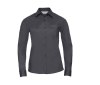 Ladies' long sleeve classic polycotton poplin shirt