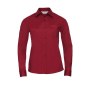 Ladies' long sleeve classic polycotton poplin shirt