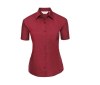 Ladies' short sleeve classic polycotton poplin shirt