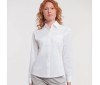 Ladies' long sleeve classic pure cotton poplin shirt