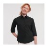 LADIES' 3/4 SLEEVE FITTED STRETCH SHIRT