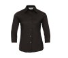 Ladies' 3/4 sleeve fitted stretch shirt