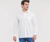 Men's long sleeve classic pure cotton poplin shirt