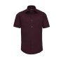 Men's short sleeve fitted stretch shirt